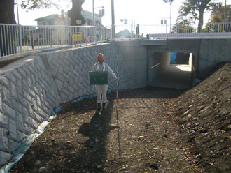 永田橋取付道路工事②